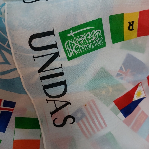 Vintage Scarf United Nations 1960s - Picture 10 of 15